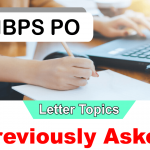 Letter Topics for IBPS PO