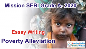 SEBI Grade A Essay Poverty Alleviation