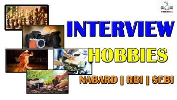 SEBI, RBI, NABARD Interview hobbies