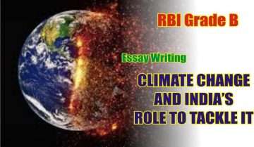 RBI Grade B Essay Writing on Climate Change
