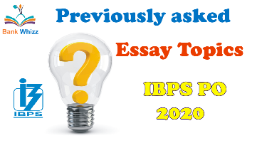 essay asked IBPS PO