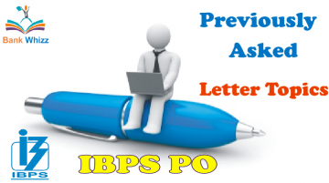 previous letter IBPS PO