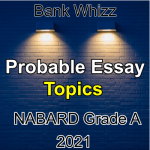 Most Probable Essay Topics for NABARD