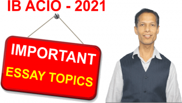 IB ACIO important essay topics