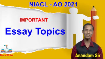 Important Essay Topics for NIACL AO