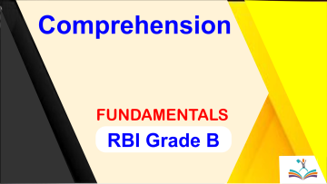 Comprehension RBI Grade B