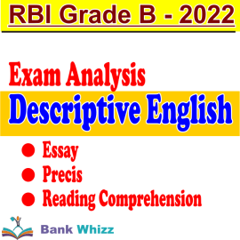 rbi grade b 2022 descriptive english paper analysis