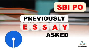 SBI PO previously essay asked
