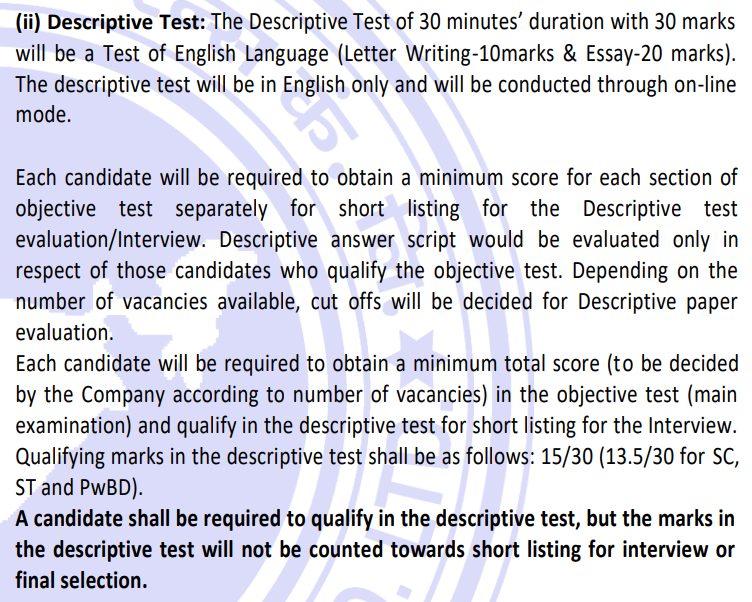 NIACL AO 2025 Descriptive English Syllabus